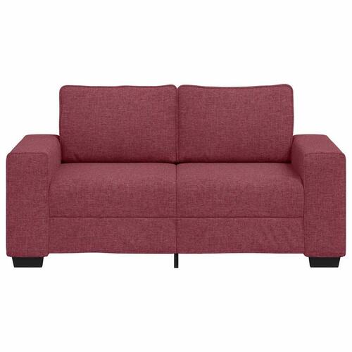 2-personers sofa 120 cm stof vinrød
