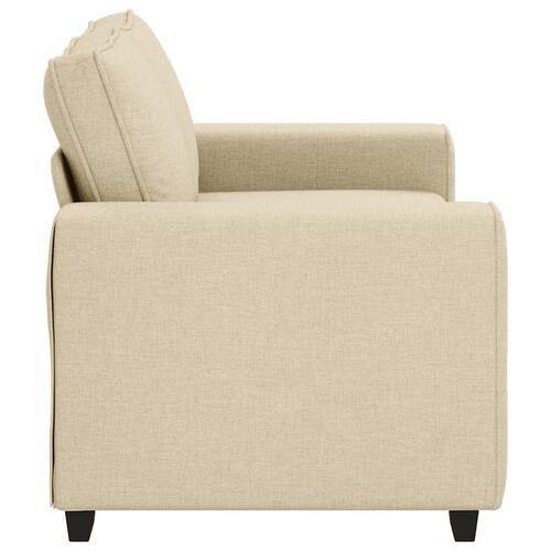 2-personers sofa 120 cm stof cremefarvet