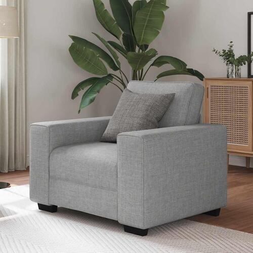 Sofastol 55 cm stof skygrå