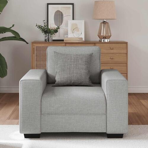 Sofastol 55 cm stof skygrå