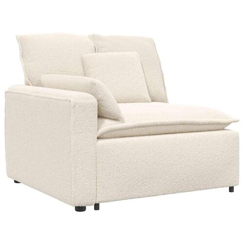 Modulsofa med hynder cremefarvet