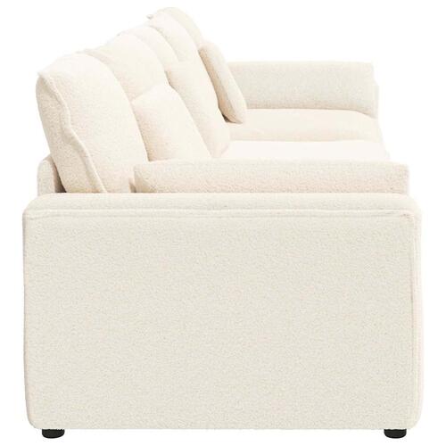 Modulsofa med hynder cremefarvet