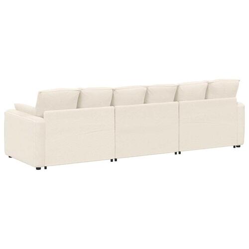 Modulsofa med hynder cremefarvet