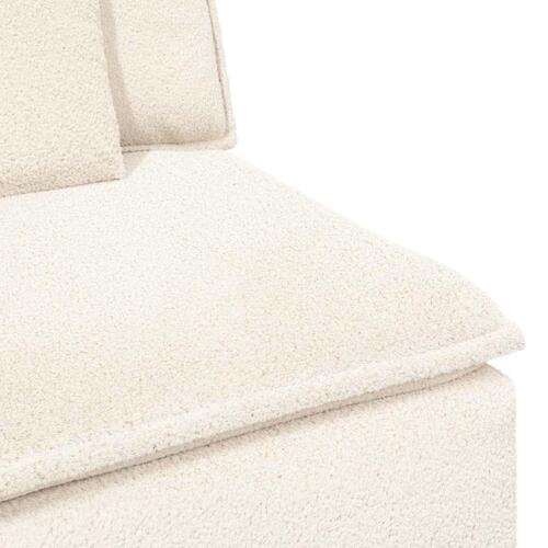 Modulsofa med hynder cremefarvet
