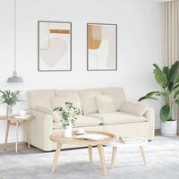 Modulsofa med hynder cremefarvet