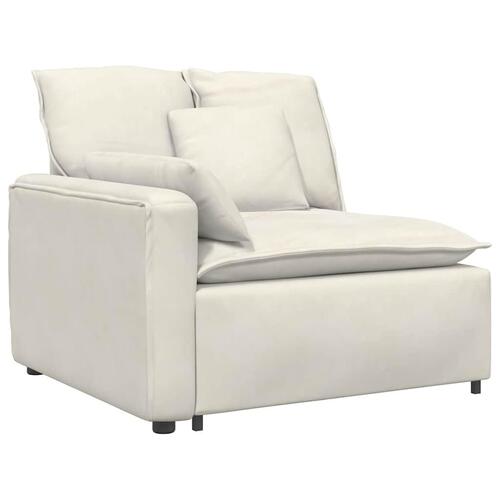 Modulsofa med hynder cremefarvet