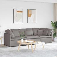 Modulsofa med hynder stof gråbrun