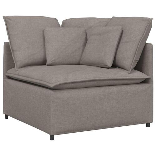 Modulsofa med hynder stof gråbrun