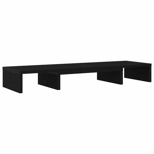 Skærmholder 80x24x10,5 cm justerbar sort egetræsfarve