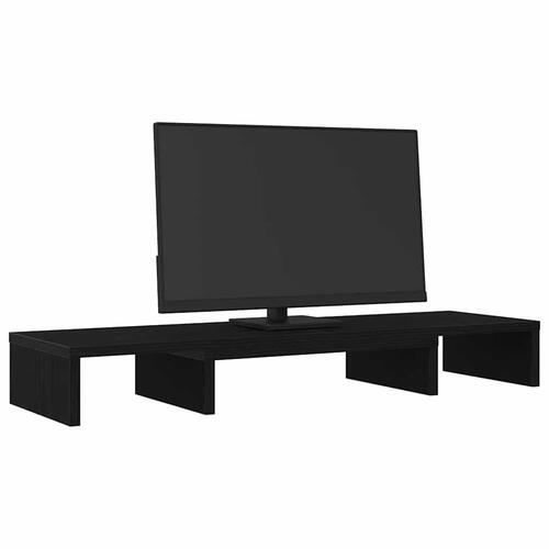 Skærmholder 80x24x10,5 cm justerbar sort egetræsfarve