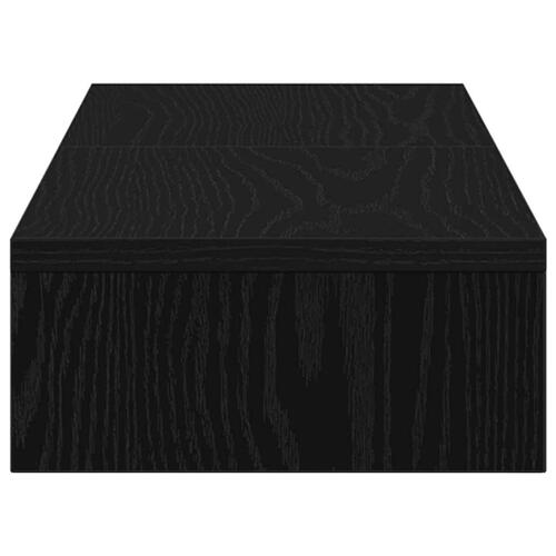Skærmholder 80x24x10,5 cm justerbar sort egetræsfarve