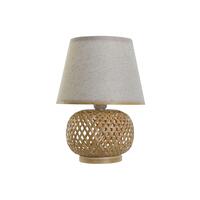 Bordlampe DKD Home Decor Brun Natur Bambus 50 W 220 V 24 x 24 x 34 cm