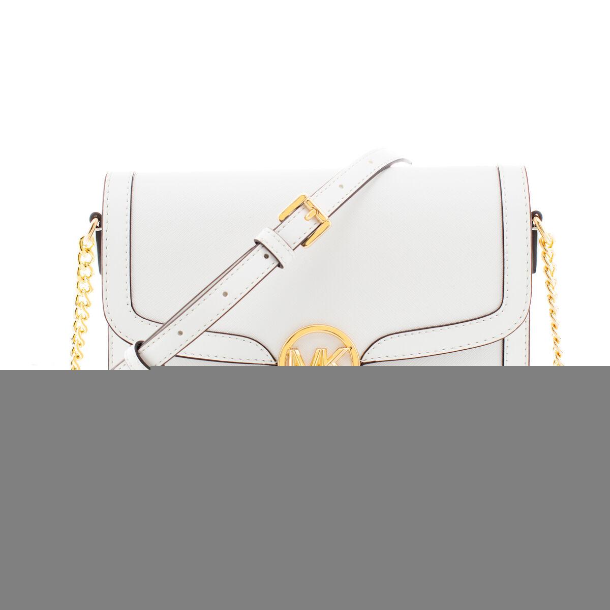 Crossbody taske Michael Kors Leida - hvid 23 × 16 × 7 cm