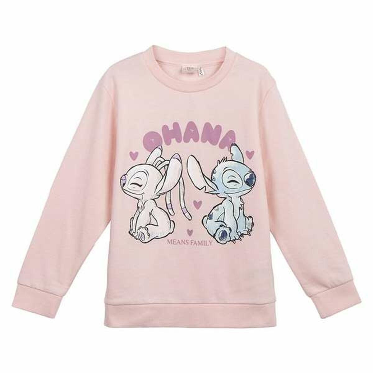 Stitch sweatshirt til børn, pink - 14 år