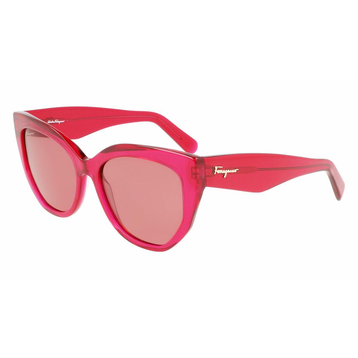 Salvatore Ferragamo SF1061S-613 damesolbriller - rød/pink, 56 mm
