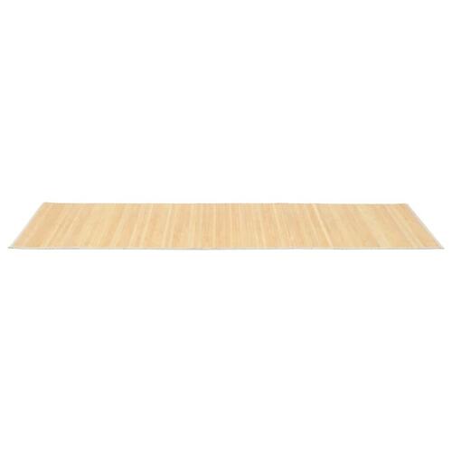 Gulvtæppe 80x200 cm bambus naturfarvet