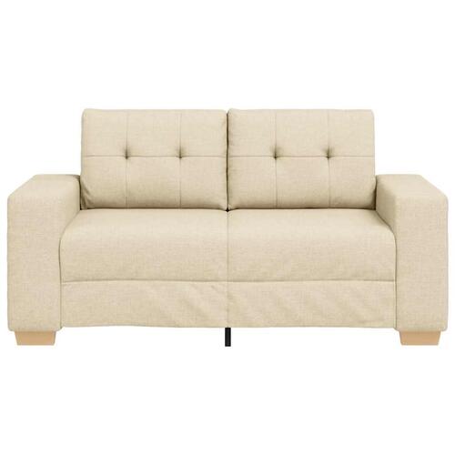Elskovssofa 120 cm stof cremefarvet