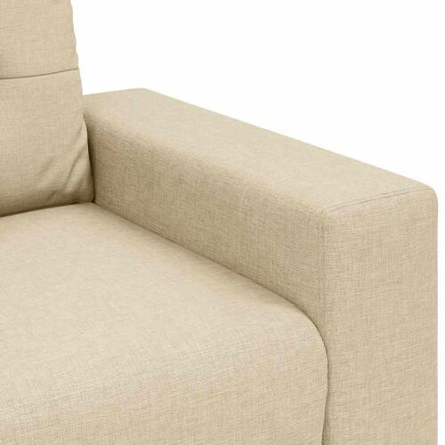 Elskovssofa 120 cm stof cremefarvet