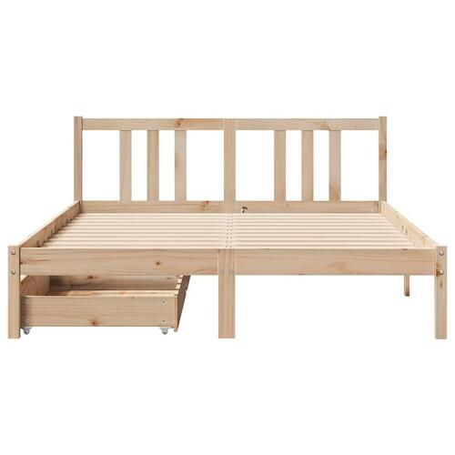 Sengeramme uden madras 120x200 cm massivt fyrretræ