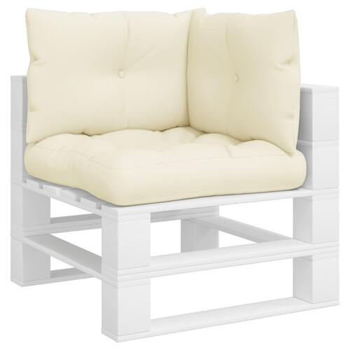 Pallehynder 3 stk. stof cremefarvet