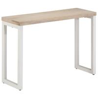 Konsolbord 110x35x76 cm massivt mangotræ og jern brun