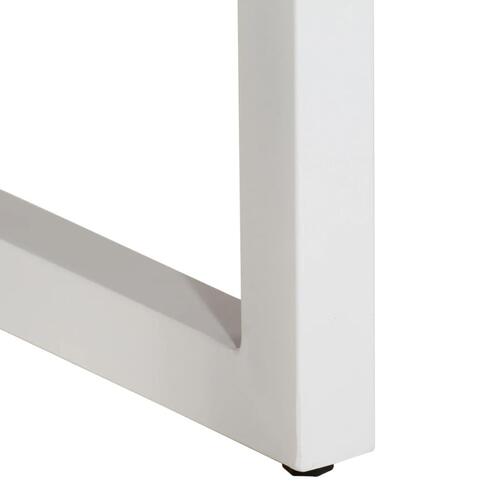Konsolbord 110x35x76 cm massivt mangotræ og jern brun