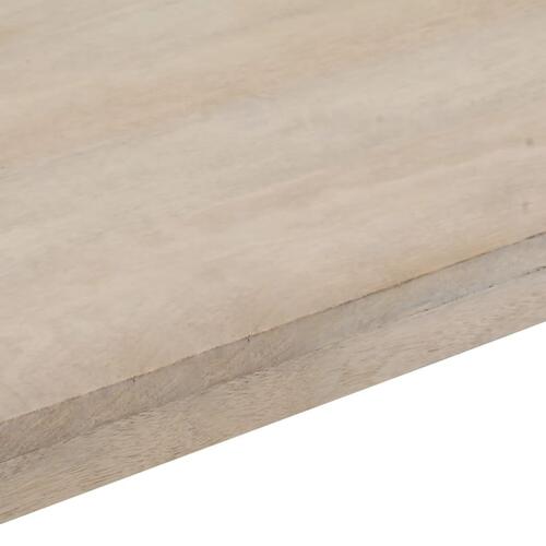 Konsolbord 110x35x76 cm massivt mangotræ og jern brun