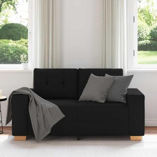 Elskovssofa 120 cm stof sort