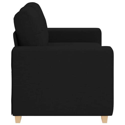 Elskovssofa 120 cm stof sort