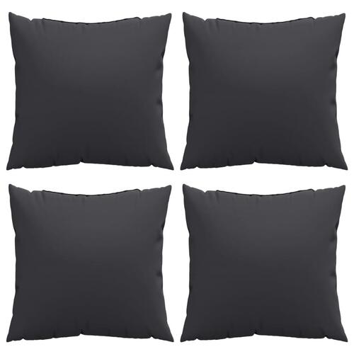 Sofapuder 4 stk. 60x60 cm stof sort
