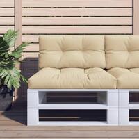 Pallehynde 70x40x12 cm stof beige