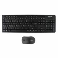Tastatur og mus iggual WMK-BUSINESS2 Sort Spansk qwerty