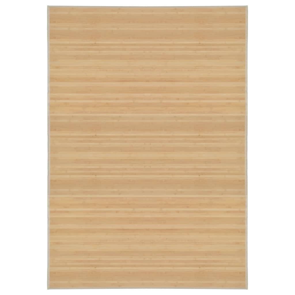 Gulvtæppe 160x230 cm bambus naturfarvet