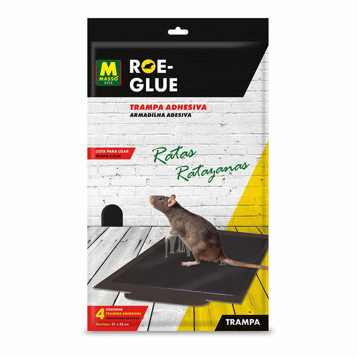 Gnaverfælde Massó - fugtafvisende limfælde, 4 stk.