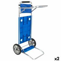Multifunktionel strandvogn Aktive Aluminium polypropylen 50 x 105 x 52 cm (2 enheder)