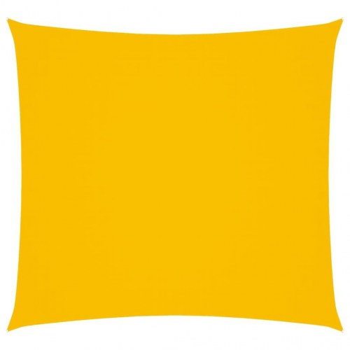 Solsejl 4x4 m firkantet oxfordstof gul