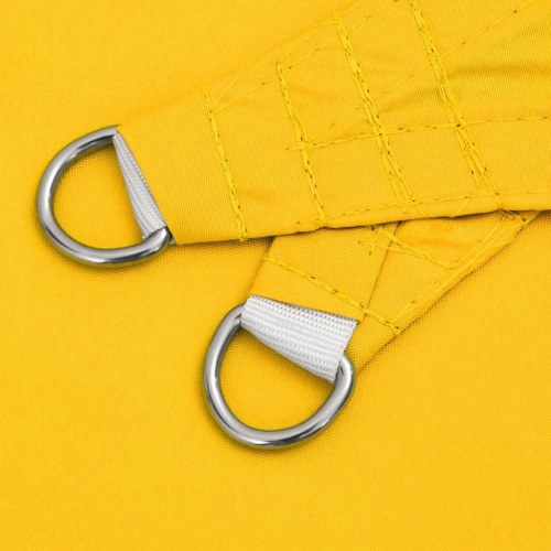 Solsejl 4x4 m firkantet oxfordstof gul