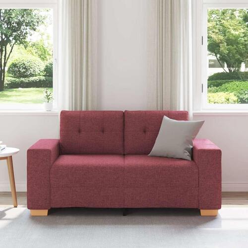 Elskovssofa 120 cm stof vinrød