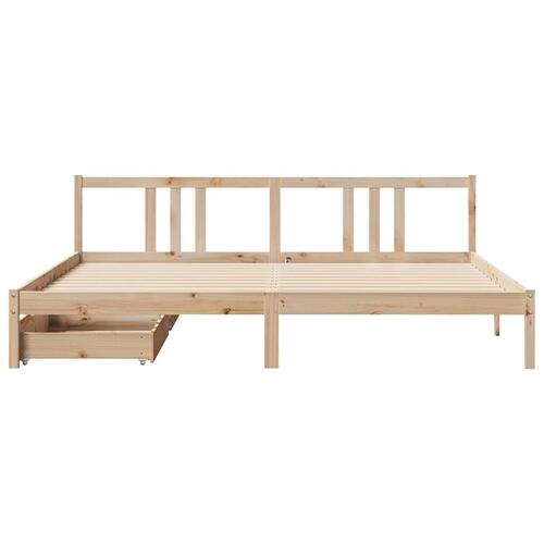 Sengeramme uden madras 180x200 cm massivt fyrretræ