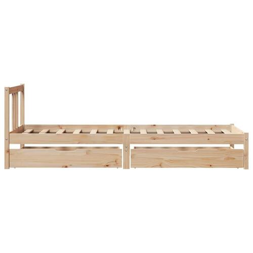 Sengeramme uden madras 90x190 cm massivt fyrretræ