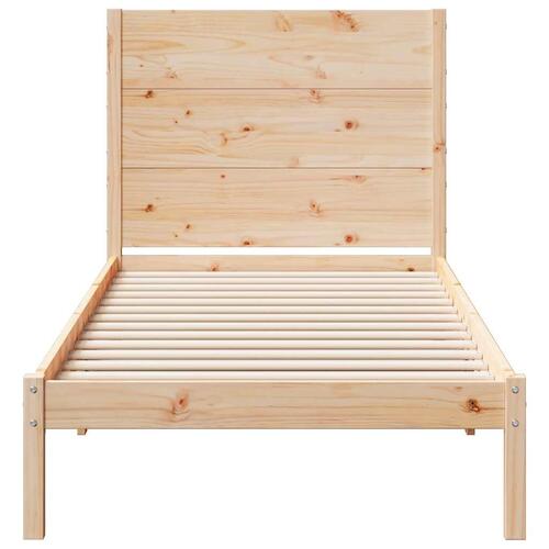 Ekstra lang sengeramme uden madras 90x220 cm massivt træ