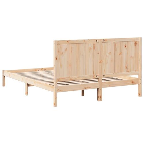 Ekstra lang sengeramme uden madras 140x210 cm massivt træ
