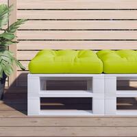 Pallehynde 50x50x12 cm stof lysegrøn