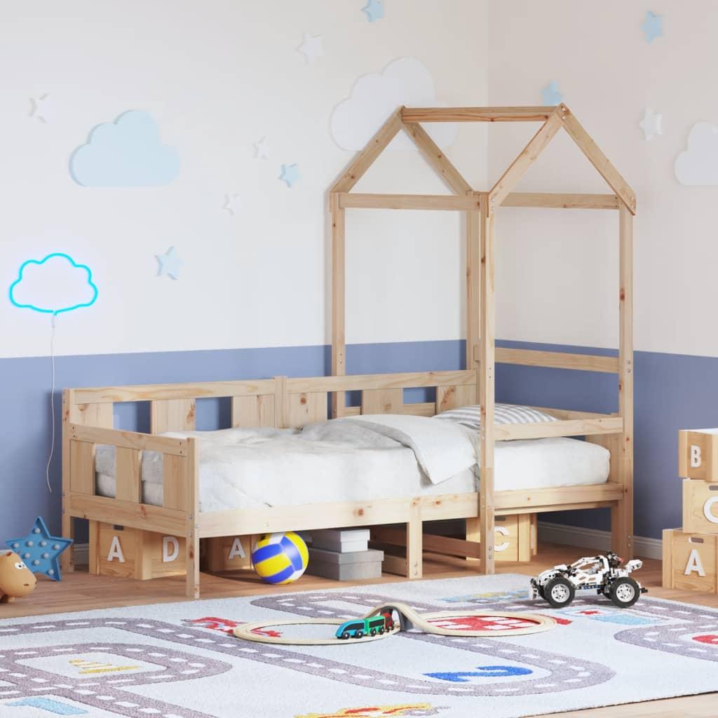 Daybed Med Tag Massivt Fyrretræ - 80 x 200 cm