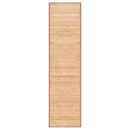 Gulvtæppe 80x300 cm bambus brun