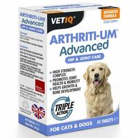 Tilskud og vitaminer Mark & Chappell VETIQ ARTHRITI-UM ADVANCED