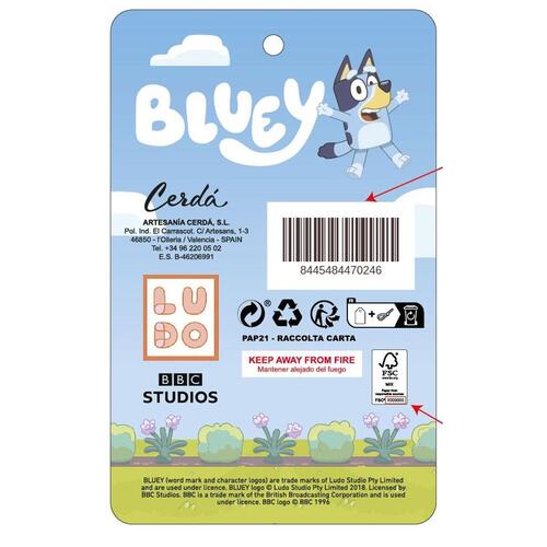Børnekasket Bluey Blå
