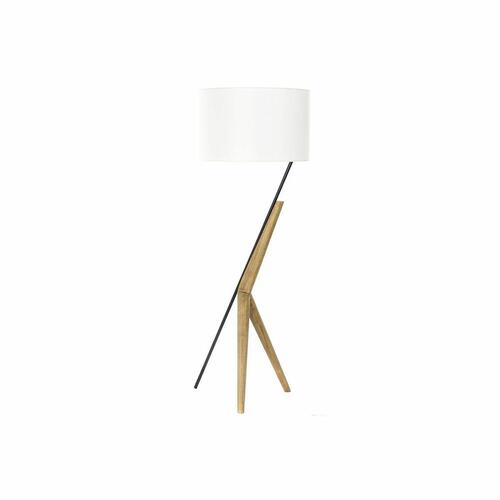 Gulvlampe DKD Home Decor Hvid Brun Sort Metal Hrast 50 W 220 V 54 x 52 x 145 cm