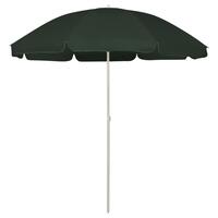 Strandparasol 240 cm grøn