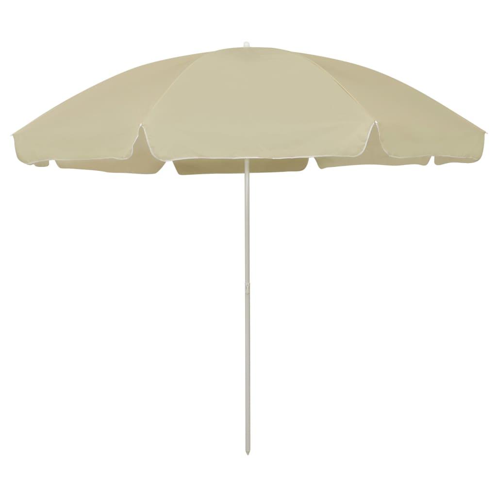 Strandparasol 300 cm sandgul